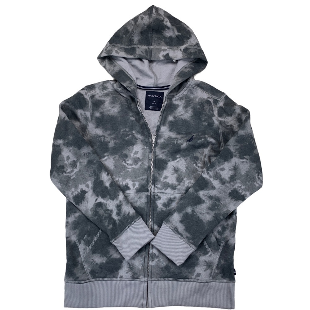 Nautica Big Boys Full Zip Tie Dye Fleece Hoodie M (10/12)